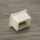 White plastic green bean slicer with metal blades kitchen shredder by Decorbites