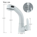 GobekUsa Lift-Up Bathroom Sink Faucet Chrome Finish 360-degree Rotation Water Mixer