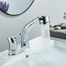 GobekUsa Lift-Up Bathroom Sink Faucet Chrome Finish 360-degree Rotation Water Mixer