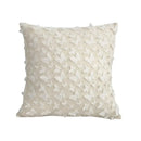 White plum blossom butterfly cushion cover living room tasseled pillow by Decorbites