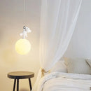 GobekUsa Bear Nursery Room Resin Pendant Lamp for Kids Bedroom