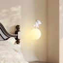 GobekUsa Bear Nursery Room Resin Pendant Lamp for Kids Bedroom