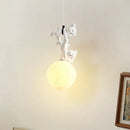GobekUsa Bear Nursery Room Resin Pendant Lamp for Kids Bedroom
