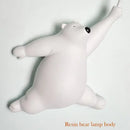 GobekUsa Bear Night Light: Nordic Cartoon Moon Lamp for Kids Room Decor