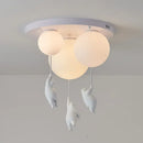GobekUsa Bear Resin Pendant Light for Children's Room & Kindergarten