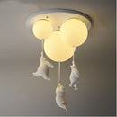 GobekUsa Bear Resin Pendant Light for Children's Room & Kindergarten