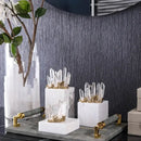 GobekUsa Crystal Stone Marble Ornament | Clear Natural Decorative Figurines for Home Decor