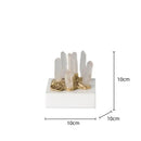 GobekUsa Crystal Stone Marble Ornament | Clear Natural Decorative Figurines for Home Decor