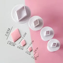 White & red heart star cake decorating cookie cutter set kitchen tool by Decorbites