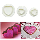 White & red heart star cake decorating cookie cutter set kitchen tool by Decorbites