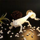 White resin chameleon night light – bedroom reading lamp by Decorbites