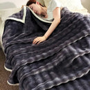 GobekUsa Bubble Velvet Blanket: Soft Cozy Flannel Sofa Cover, Single/Double, Office Nap & Air Conditioning