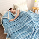 GobekUsa Bubble Velvet Blanket: Soft Cozy Flannel Sofa Cover, Single/Double, Office Nap & Air Conditioning