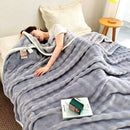 GobekUsa Bubble Velvet Blanket: Soft Cozy Flannel Sofa Cover, Single/Double, Office Nap & Air Conditioning
