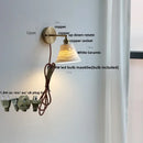 GobekUsa Ceramic LED Wall Sconce Up Down Rotate Pull Chain Mirror Light