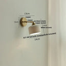 GobekUsa Ceramic LED Wall Sconce Up Down Rotate Pull Chain Mirror Light