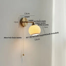 GobekUsa Ceramic LED Wall Sconce Up Down Rotate Pull Chain Mirror Light