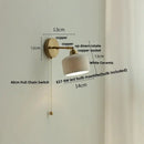 GobekUsa Ceramic LED Wall Sconce Up Down Rotate Pull Chain Mirror Light