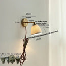 GobekUsa Ceramic LED Wall Sconce Up Down Rotate Pull Chain Mirror Light