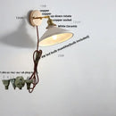 GobekUsa Ceramic LED Wall Sconce Up Down Rotate Pull Chain Mirror Light