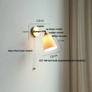 GobekUsa Ceramic LED Wall Sconce Up Down Rotate Pull Chain Mirror Light