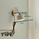 GobekUsa Ceramic LED Wall Sconce Up Down Rotate Pull Chain Mirror Light