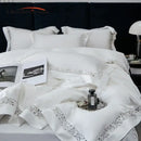 GobekUsa 1200TC Egyptian Cotton Bedding Set with Hollow Lace Broad Side