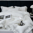 GobekUsa 1200TC Egyptian Cotton Bedding Set with Hollow Lace Broad Side