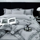 GobekUsa 1200TC Egyptian Cotton Bedding Set with Hollow Lace Broad Side