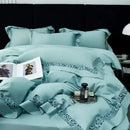 GobekUsa 1200TC Egyptian Cotton Bedding Set with Hollow Lace Broad Side