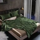 GobekUsa King Size Silk-Blend Duvet Cover Set with Pillowcases