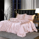 GobekUsa King Size Silk-Blend Duvet Cover Set with Pillowcases