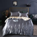 GobekUsa King Size Silk-Blend Duvet Cover Set with Pillowcases