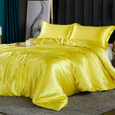 GobekUsa King Size Silk-Blend Duvet Cover Set with Pillowcases