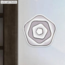 GobekUsa White Scandinavian LED Acrylic Sconce Light for Study Room - Wall Lighting Fixture with Warm and White Light Options