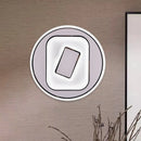 GobekUsa White Scandinavian LED Acrylic Sconce Light for Study Room - Wall Lighting Fixture with Warm and White Light Options