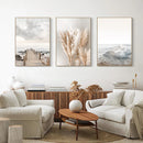 GobekUsa White Seascape Canvas Set - Beach & Botanical Wall Art