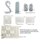 White silicone 3d wings cake mold kitchen swan neck decoration by Decorbites