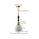 GobekUsa Ceramic LED Hanging Pendant Light - Modern Nordic Design for Home Decor