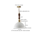 GobekUsa Ceramic LED Hanging Pendant Light - Modern Nordic Design for Home Decor