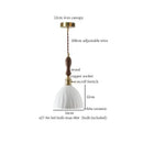 GobekUsa Ceramic LED Hanging Pendant Light - Modern Nordic Design for Home Decor