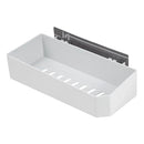 White & translucent magnetic bathroom shelves wall storage rack by Decorbites