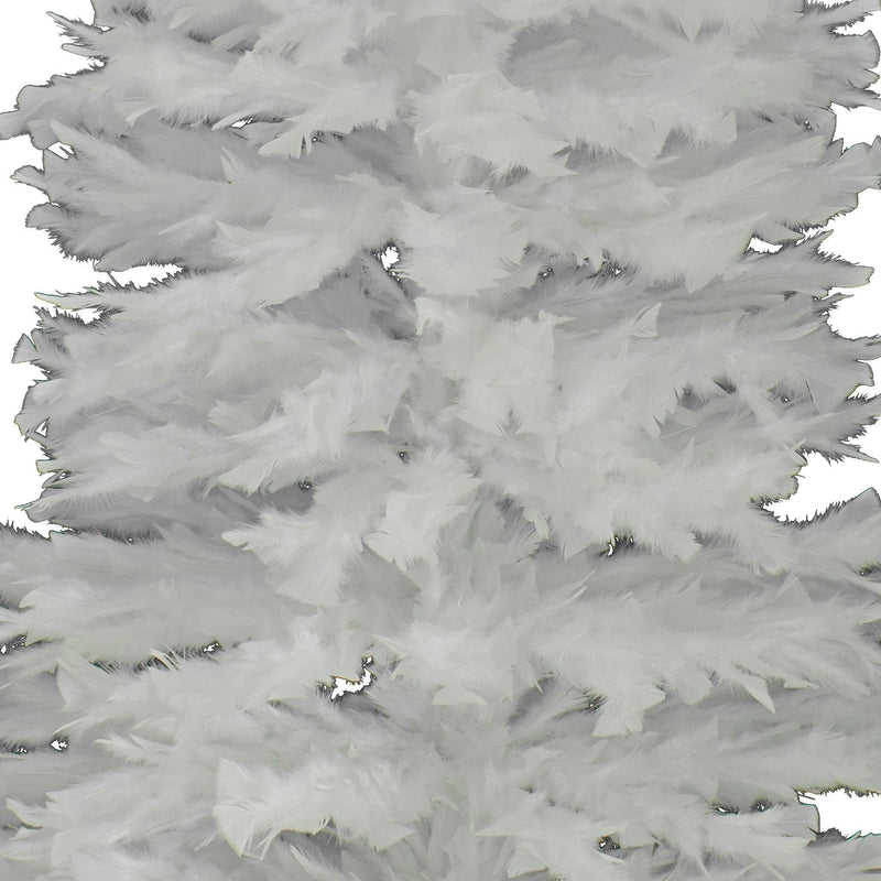 White Turkey Feather Christmas Tree