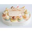GobekUsa Dessert Table Rotating Machine for Sushi, Cupcakes, Macarons Display