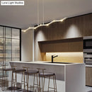 GobekUsa White Wave Island Lighting Fixture with 5/7 Simple Style Heads, Warm/White Light