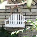 GobekUsa Bird Feeder Chair: Outdoor Garden Patio Decoration with Wooden Design
