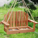 GobekUsa Bird Feeder Chair: Outdoor Garden Patio Decoration with Wooden Design