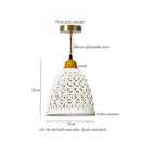 GobekUsa Ceramic LED Pendant Light for Kitchen Dining Living Room
