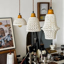 GobekUsa Ceramic LED Pendant Light for Kitchen Dining Living Room