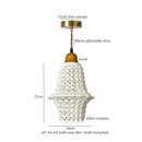 GobekUsa Ceramic LED Pendant Light for Kitchen Dining Living Room